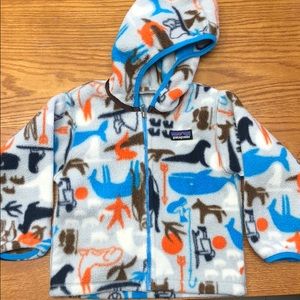 Patagonia baby toddler Synchilla hooded jacket 2T